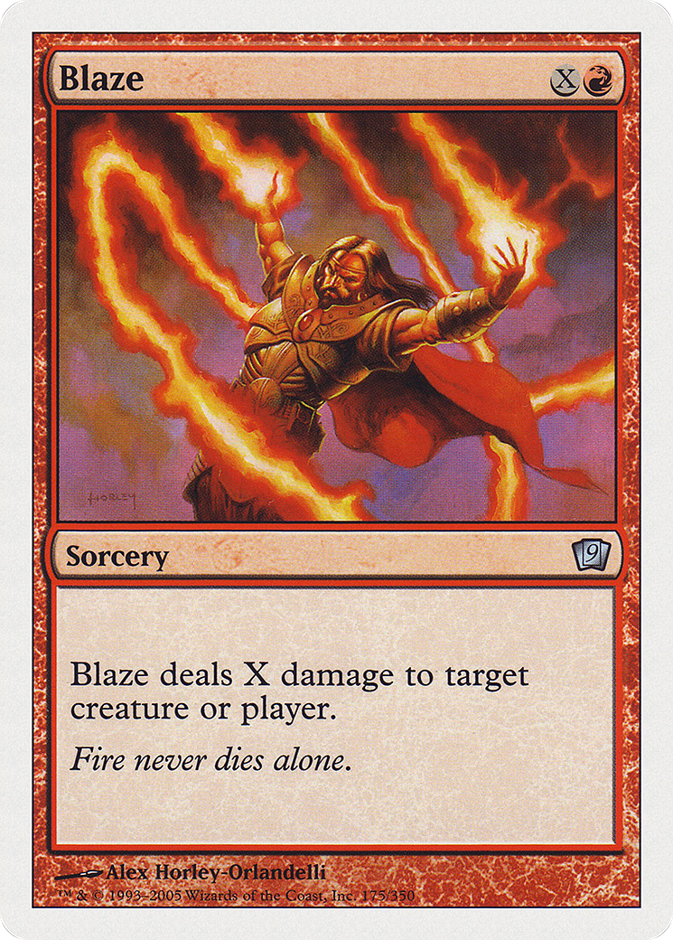 Blaze (175) Foil - Ninth Edition
