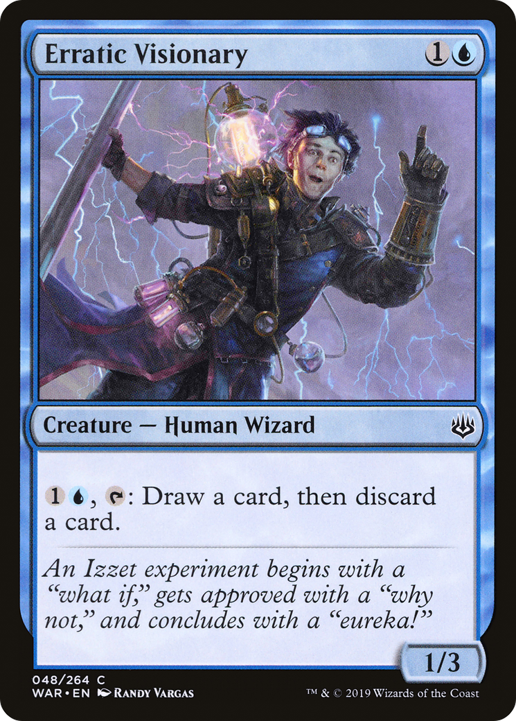 Erratic Visionary (048) Foil - War of the Spark