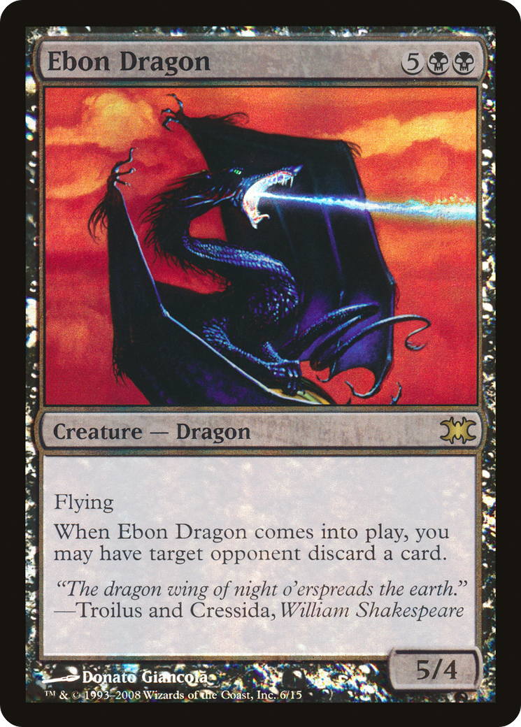 Ebon Dragon (006) Foil - From the Vault: Dragons