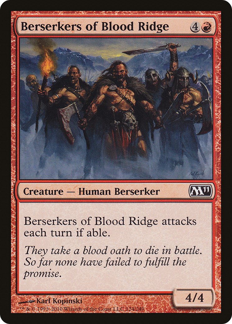 Berserkers of Blood Ridge (124) Foil - Magic 2011