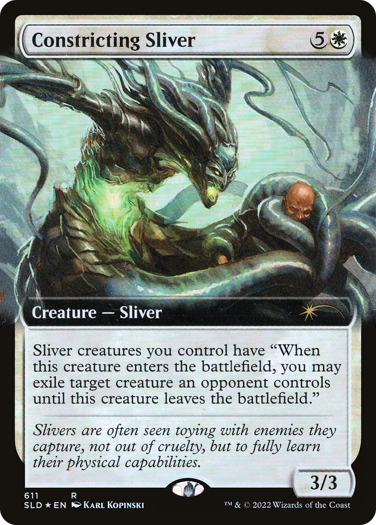 Constricting Sliver (Extended Art) (611) Foil - Secret Lair Drop