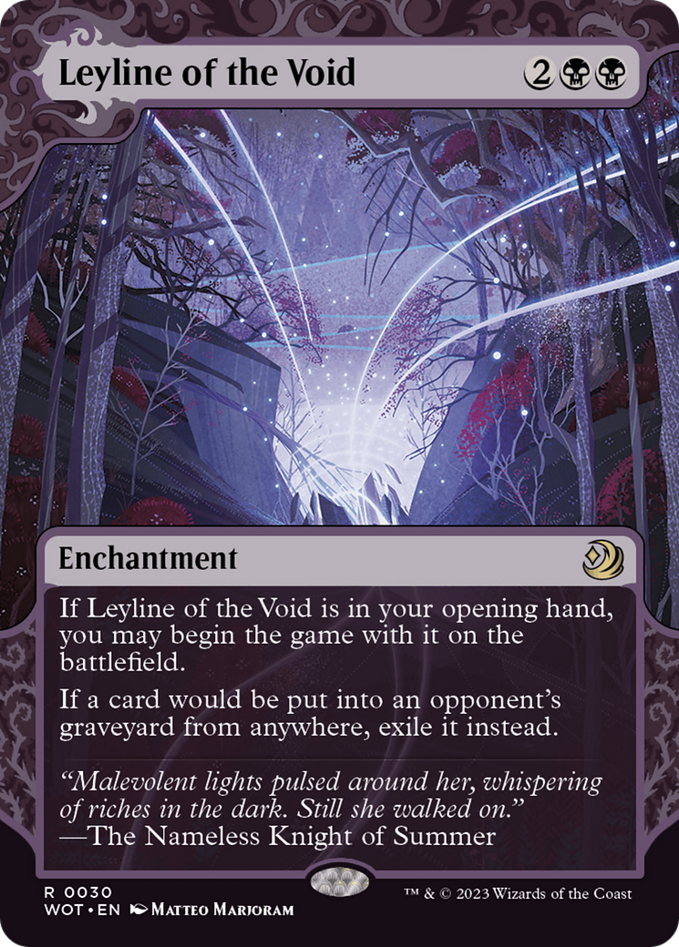 Leyline of the Void (Showcase) (030) Foil - Wilds of Eldraine: Enchanting Tales