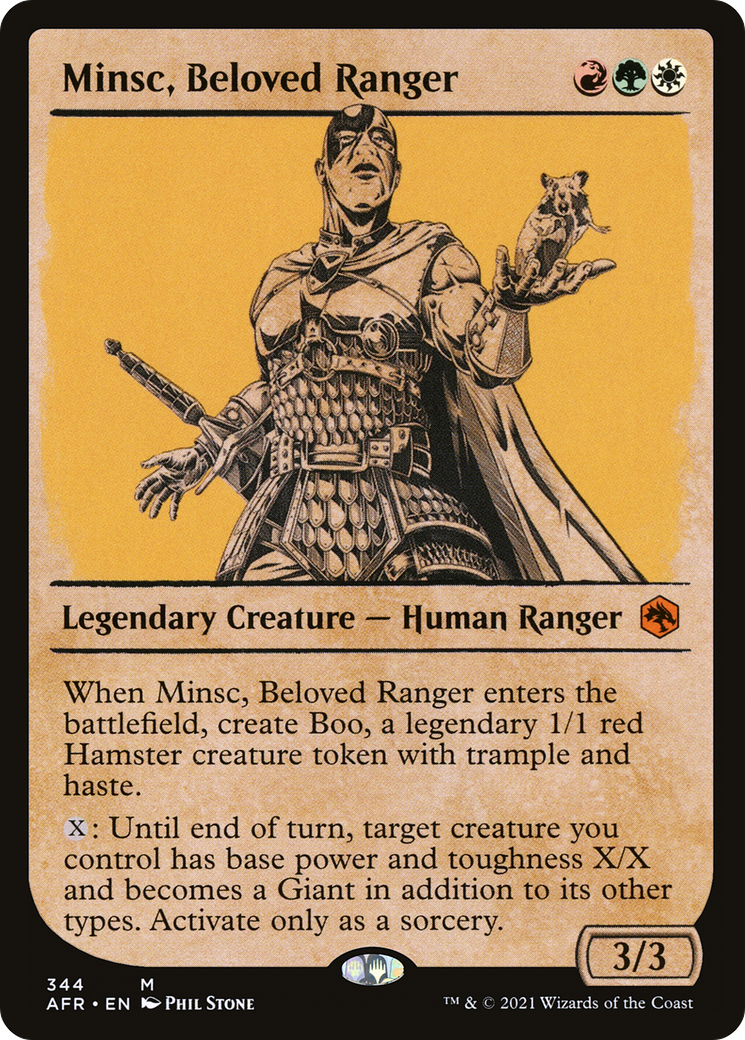 Minsc, Beloved Ranger (Showcase) (344) Foil - Adventures in the Forgotten Realms