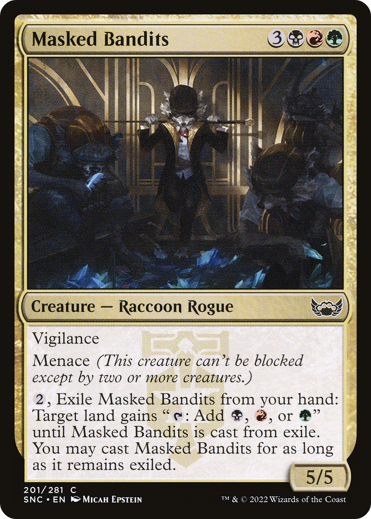 Masked Bandits (201) Foil - Streets of New Capenna