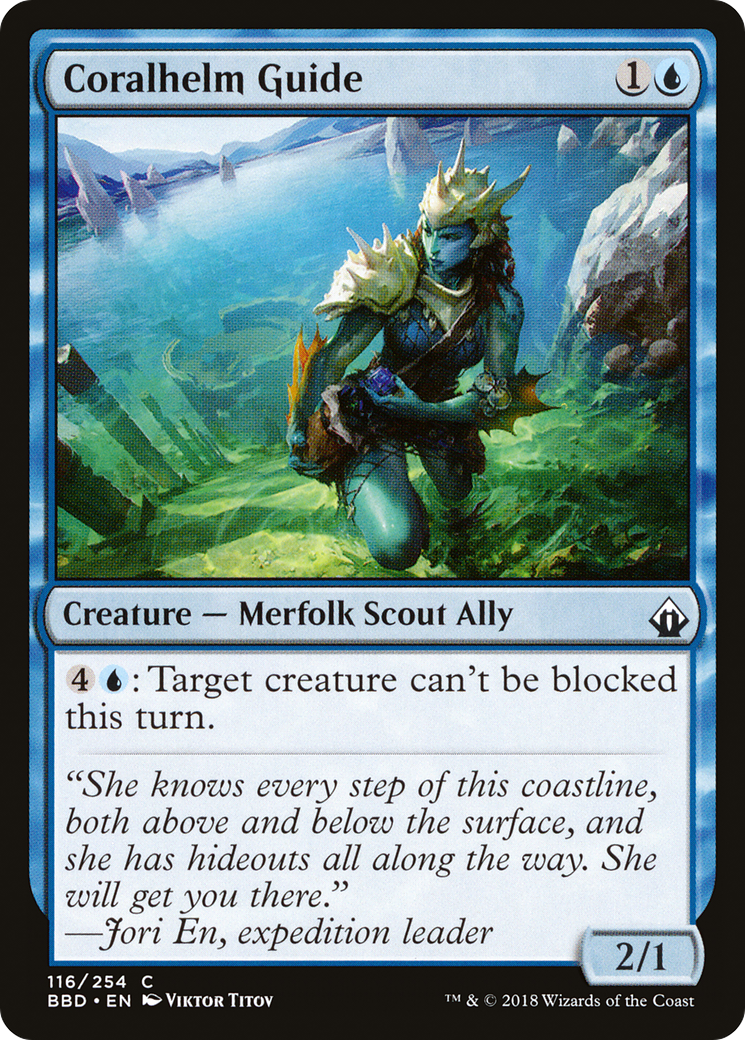 Coralhelm Guide (116) Foil - Battlebond
