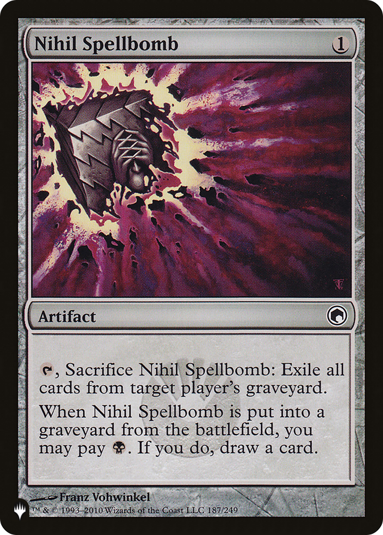 Nihil Spellbomb (SOM-187) - The List