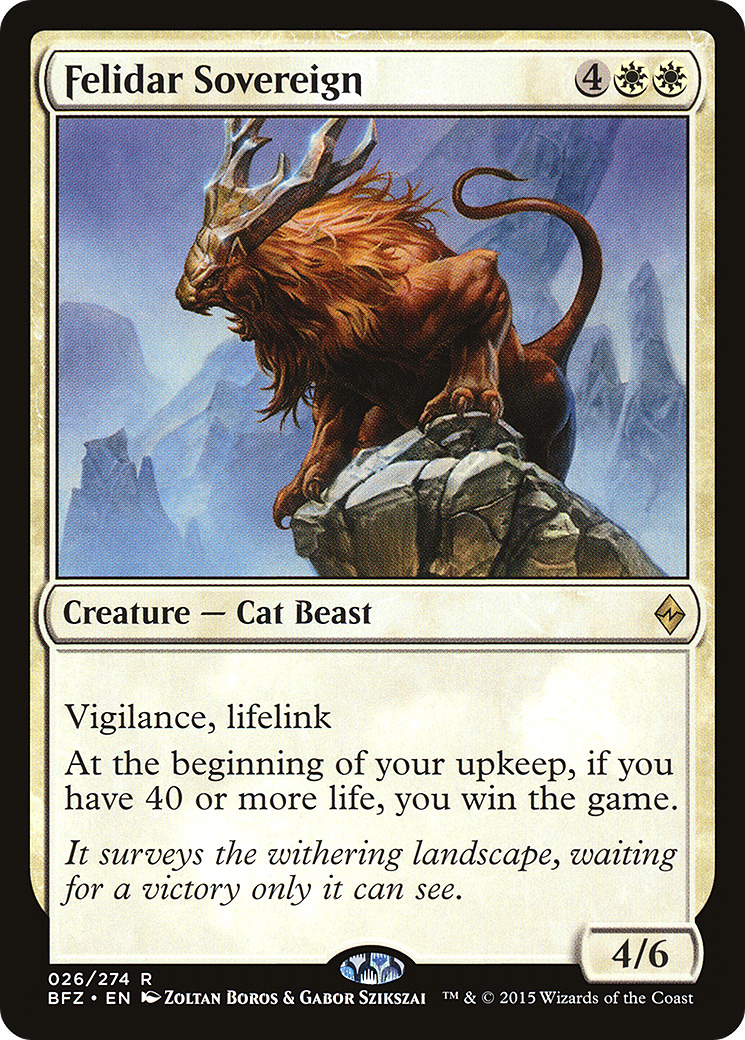 Felidar Sovereign (026) Foil - Battle for Zendikar