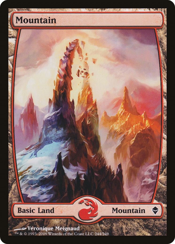Mountain – Full Art (244) - Zendikar