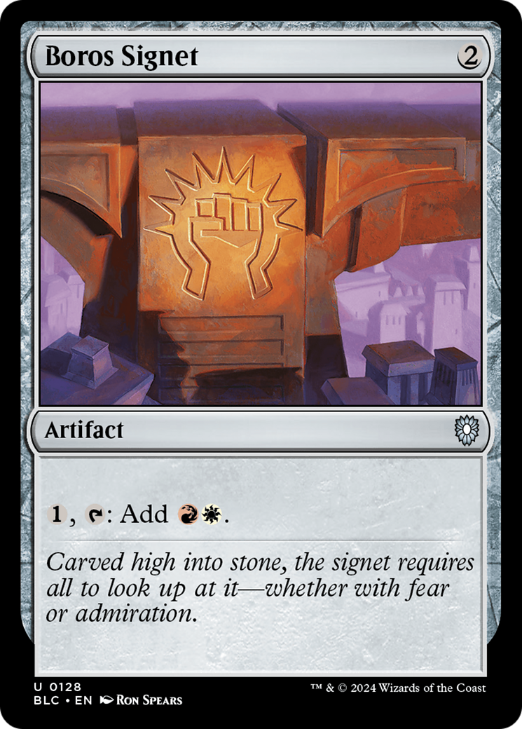 Boros Signet (128) - Bloomburrow Commander