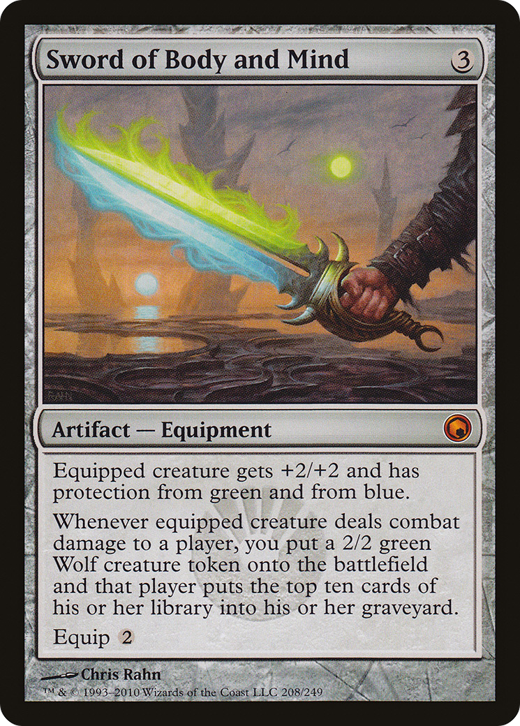 Sword of Body and Mind (208) Foil - Scars of Mirrodin