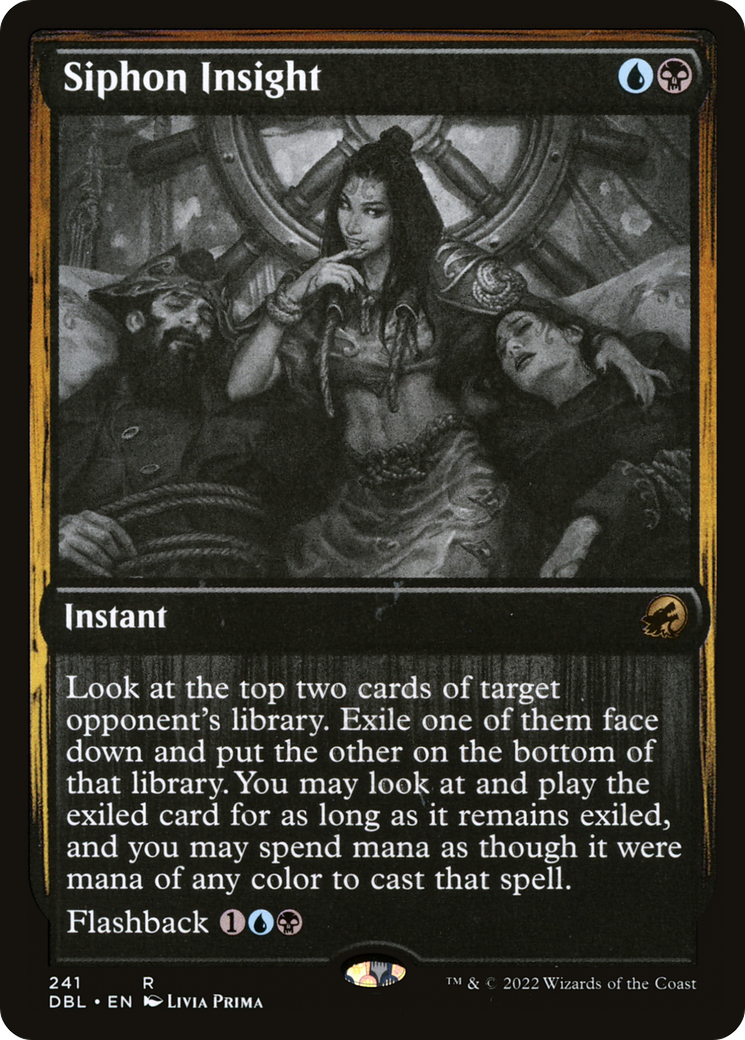 Siphon Insight (241) Foil - Innistrad: Double Feature