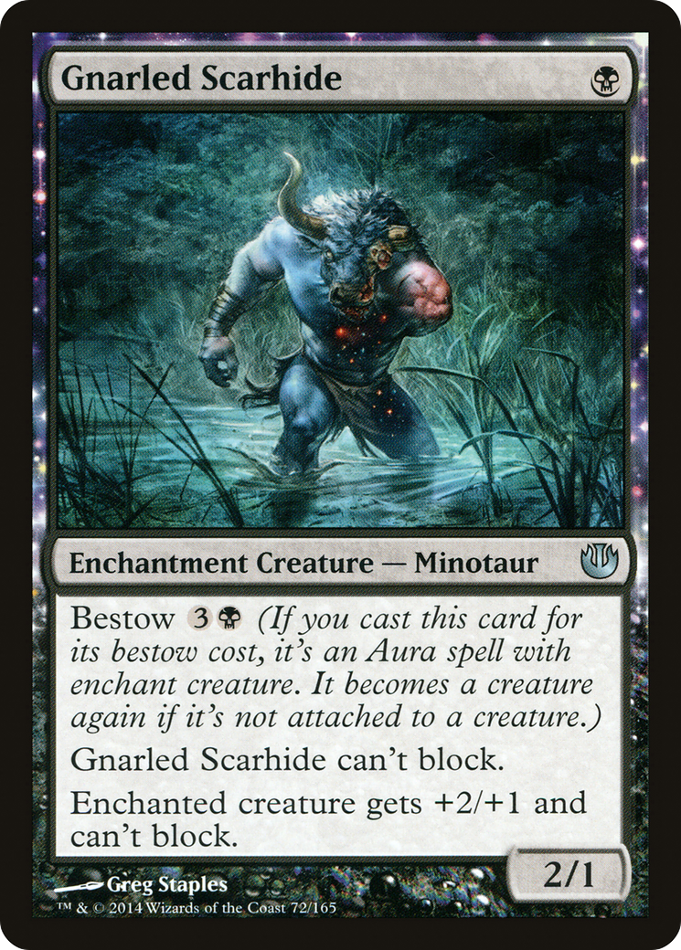 Gnarled Scarhide (072) Foil - Journey into Nyx