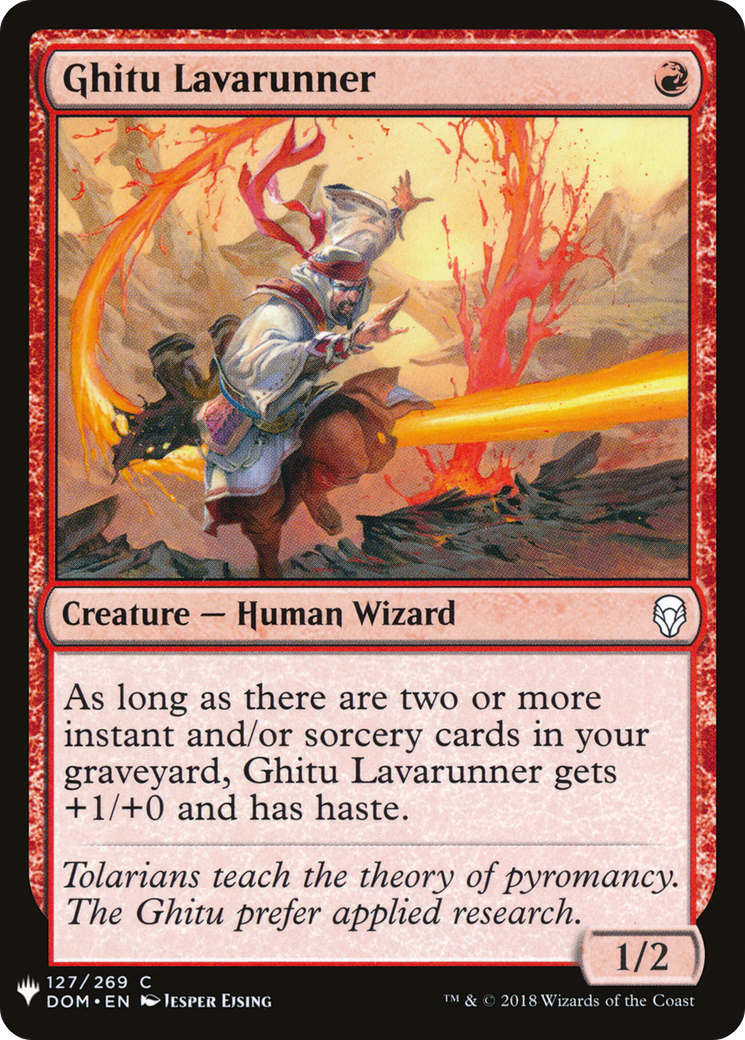 Ghitu Lavarunner (DOM-127) - The List