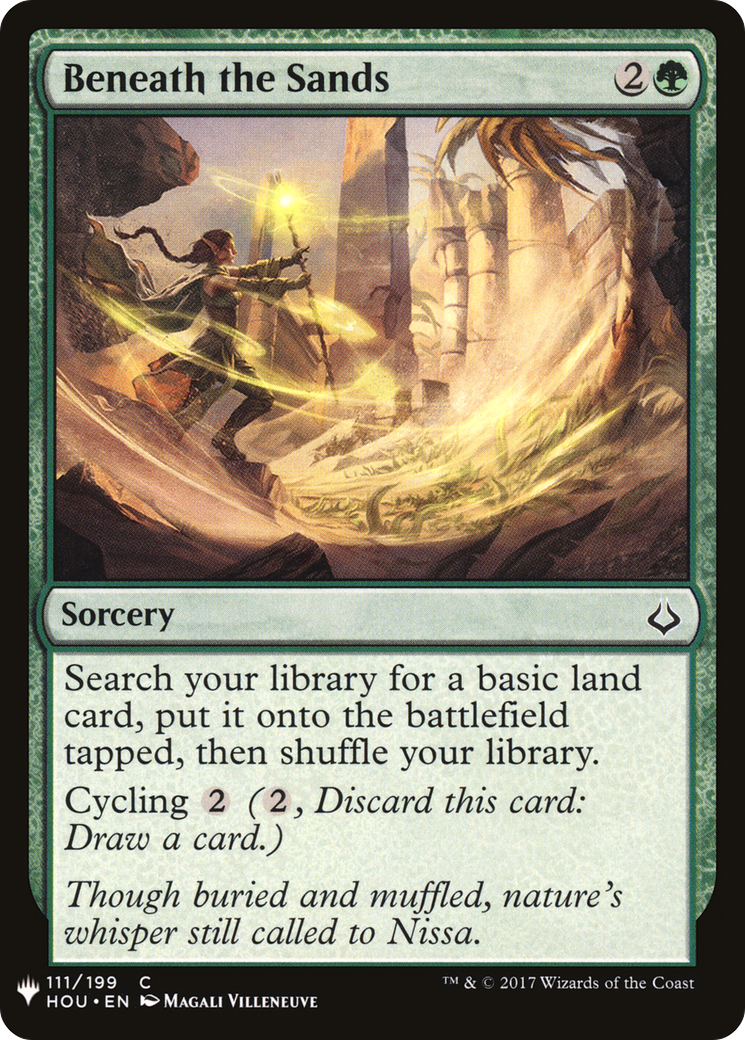 Beneath the Sands (HOU-111) - The List
