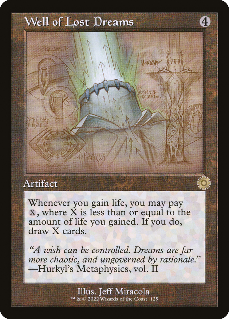 Well of Lost Dreams (Schematic) (Retro) (125) Foil - The Brothers' War Retro Artifacts