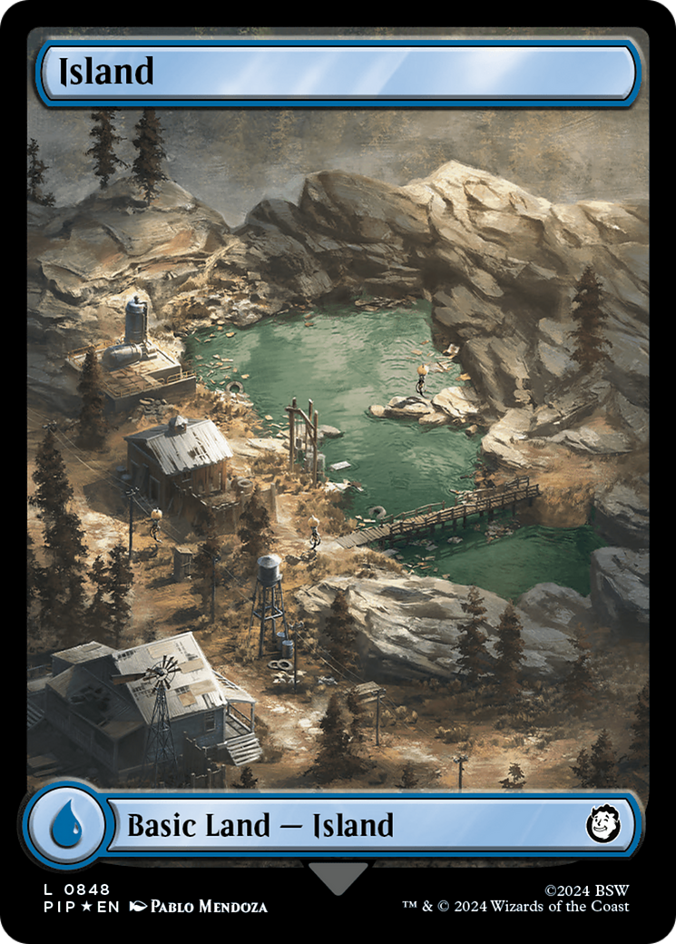 Island (Surge Foil) (848) Foil - Fallout