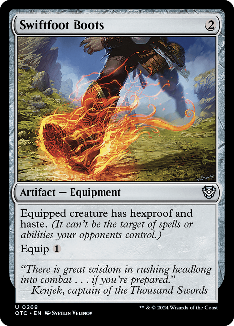 Swiftfoot Boots (268) - Outlaws of Thunder Junction Commander