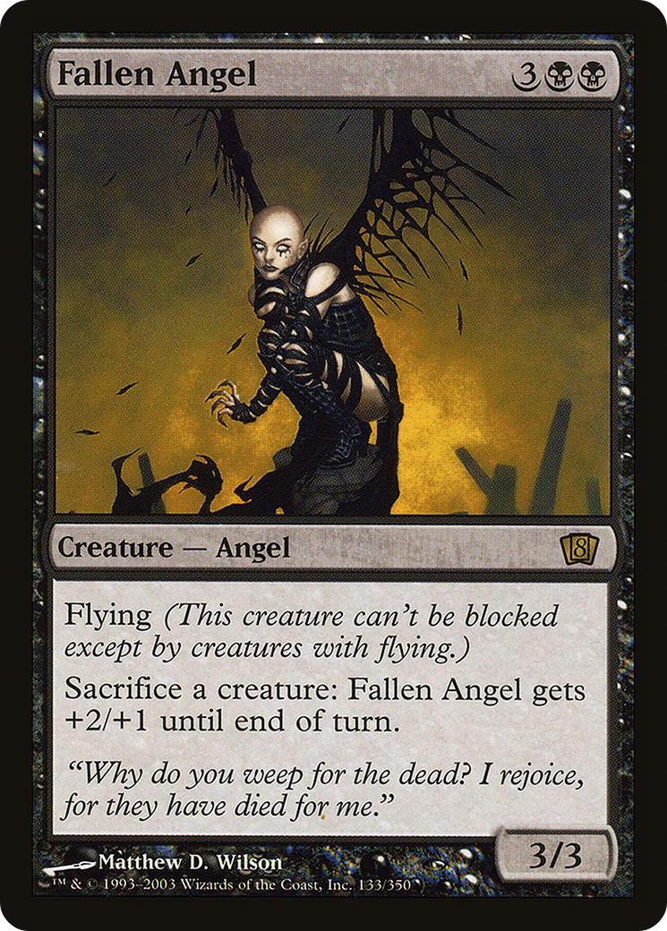 Fallen Angel (133) Foil - Eighth Edition
