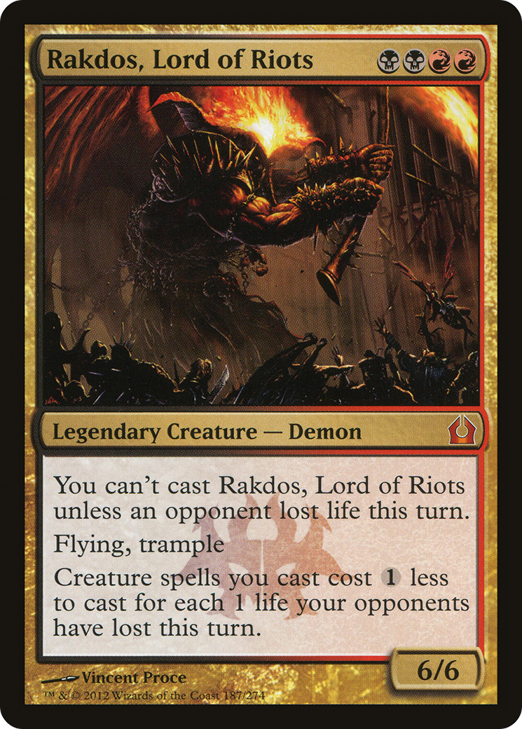 Rakdos, Lord of Riots (187) Foil - Return to Ravnica