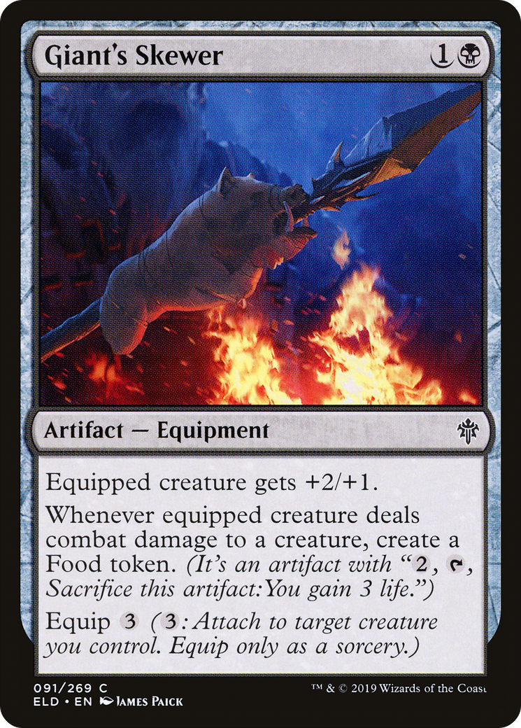Giant's Skewer (091) Foil - Throne of Eldraine
