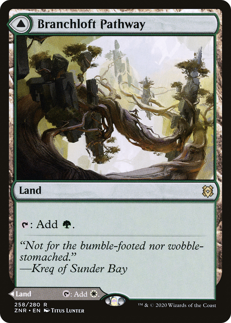 Branchloft Pathway // Boulderloft Pathway (258) Foil - Zendikar Rising