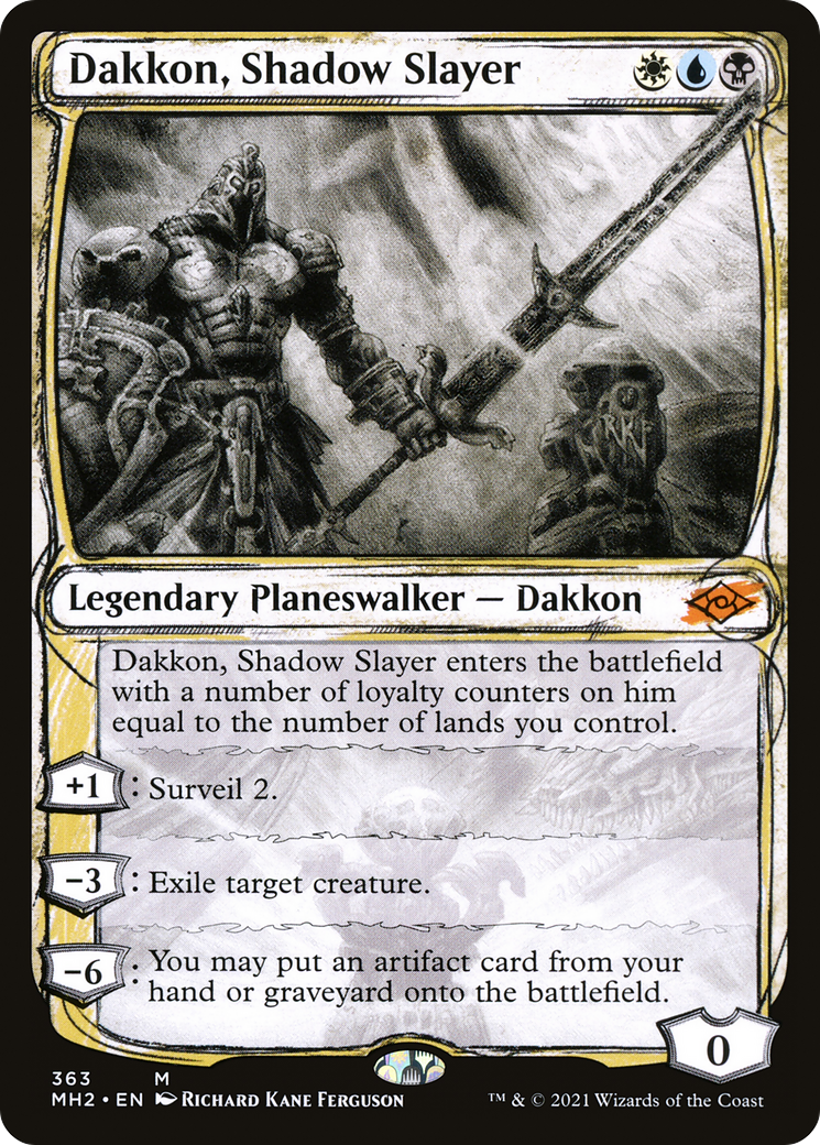 Dakkon, Shadow Slayer (Showcase) (363) Foil - Modern Horizons 2
