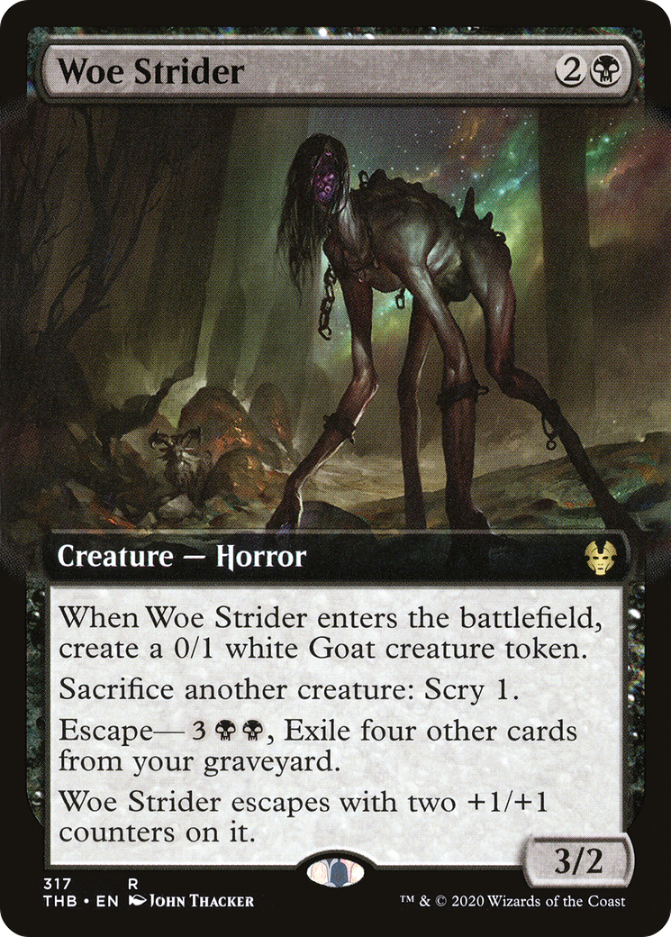 Woe Strider (Extended Art) (317) Foil - Theros Beyond Death