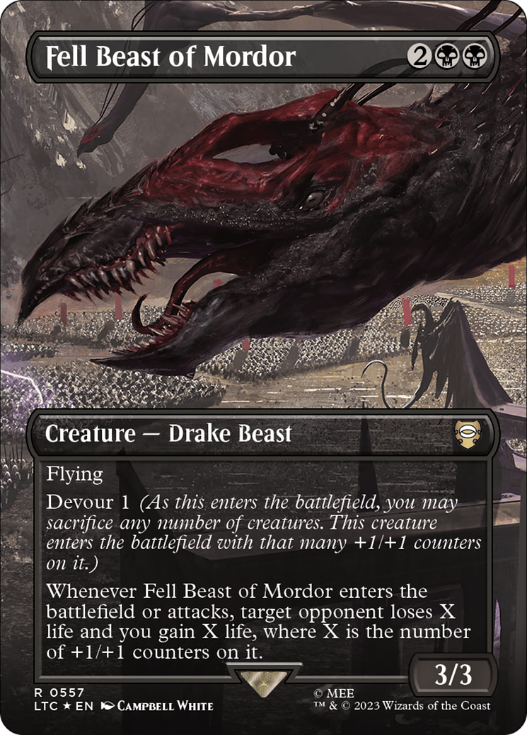 Fell Beast of Mordor (557) Foil - Tales of Middle-earth Commander