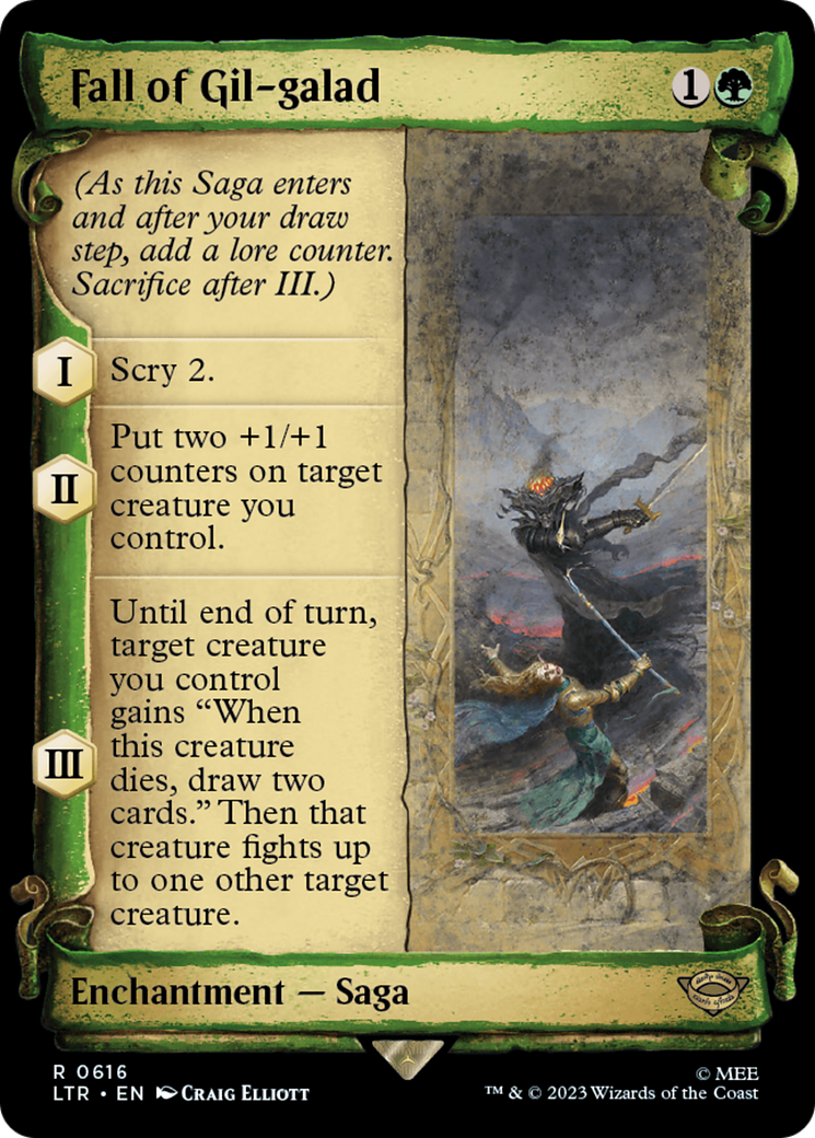 Fall of Gil-galad (Showcase) (616) Foil - The Lord of the Rings: Tales of Middle-earth