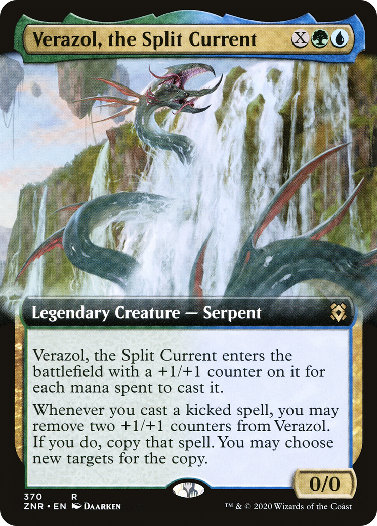 Verazol, the Split Current (Extended Art) (370) - Zendikar Rising