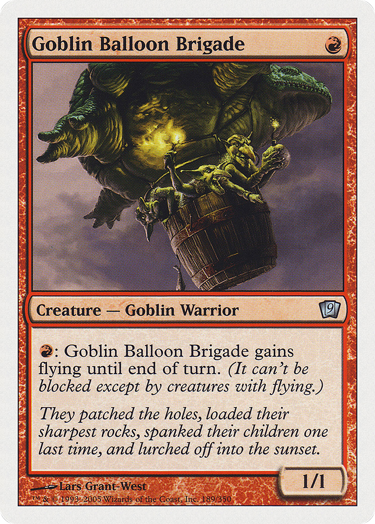 Goblin Balloon Brigade (189) Foil - Ninth Edition
