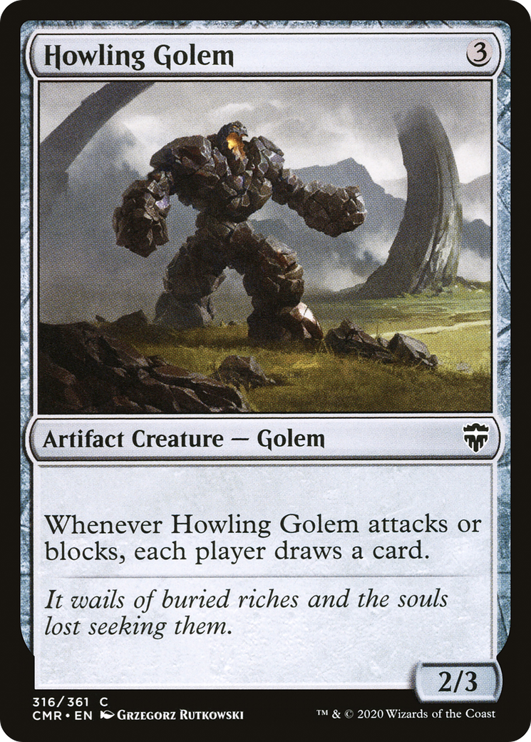 Howling Golem (316) Foil - Commander Legends