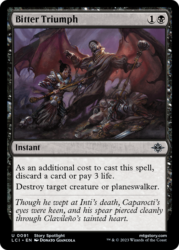 Bitter Triumph (091) Foil - The Lost Caverns of Ixalan