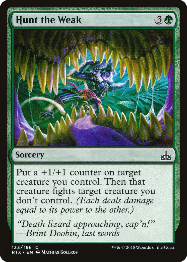 Hunt the Weak (133) Foil - Rivals of Ixalan