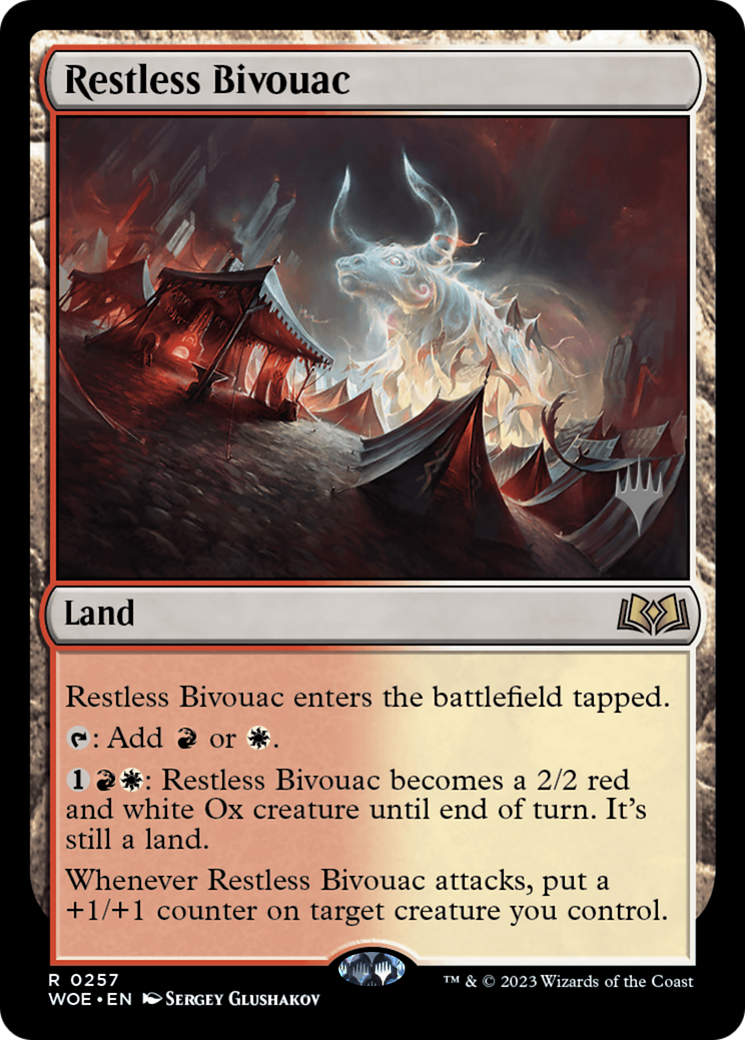 Restless Bivouac (257) Foil - Wilds of Eldraine Promos