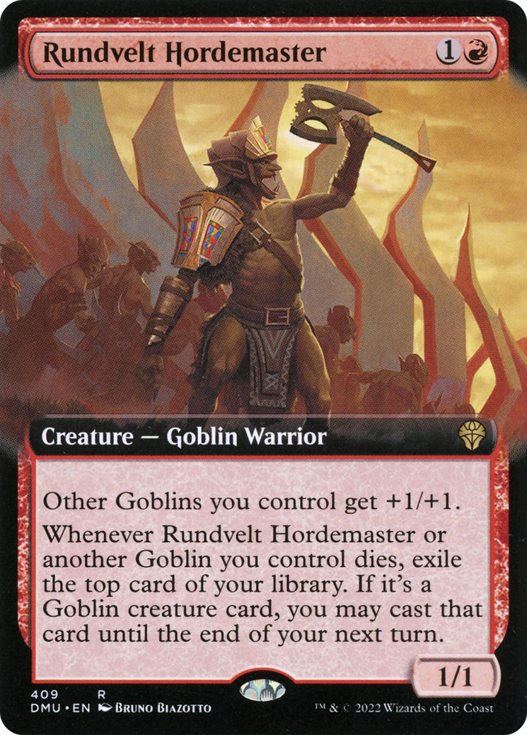 Rundvelt Hordemaster (Extended Art) (409) Foil - Dominaria United