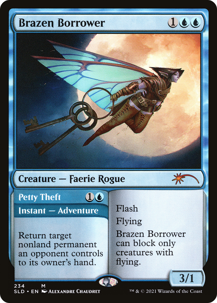 Brazen Borrower // Petty Theft (234) Foil - Secret Lair Drop