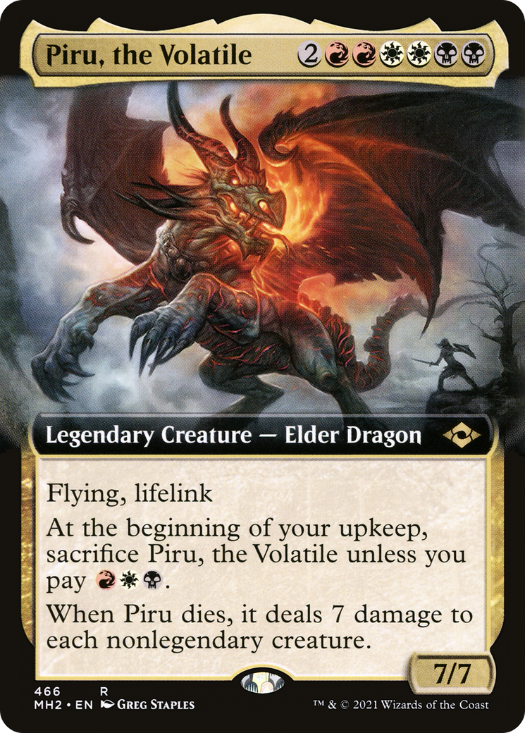 Piru, the Volatile (Extended Art) (466) Foil - Modern Horizons 2