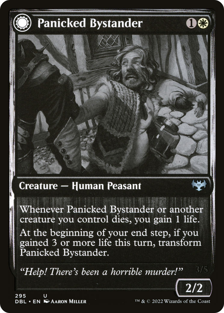 Panicked Bystander (295) Foil - Innistrad: Double Feature