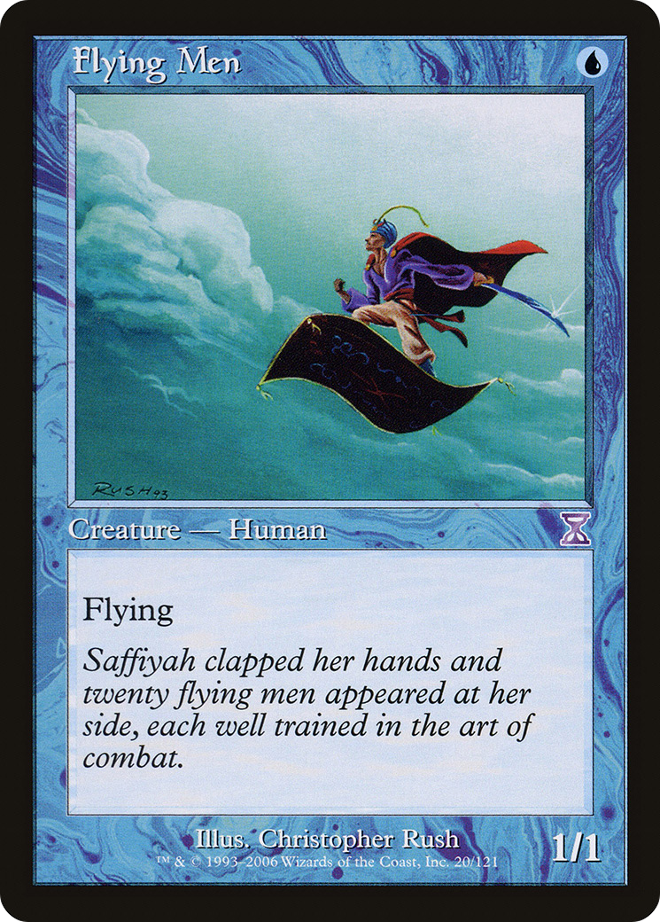 Flying Men (Retro) (020) Foil - Time Spiral Timeshifted