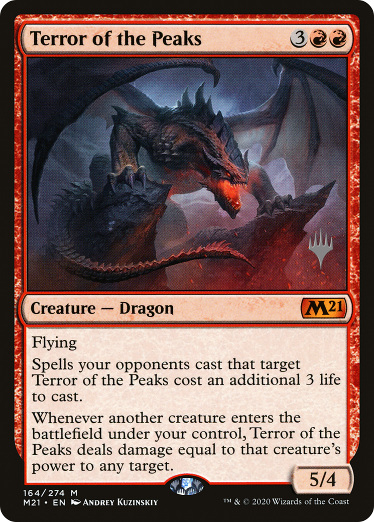 Terror of the Peaks (164) Foil - Core Set 2021 Promos