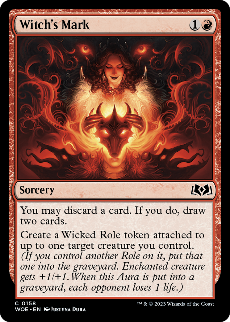 Witch's Mark (158) Foil - Wilds of Eldraine