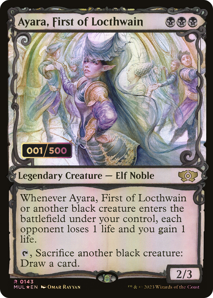 Ayara, First of Locthwain (Showcase) (143z) Foil - Multiverse Legends