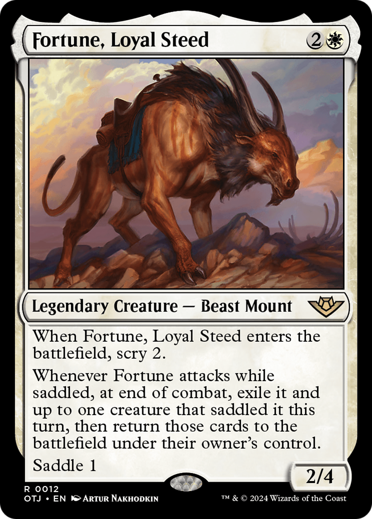 Fortune, Loyal Steed (012) Foil - Outlaws of Thunder Junction