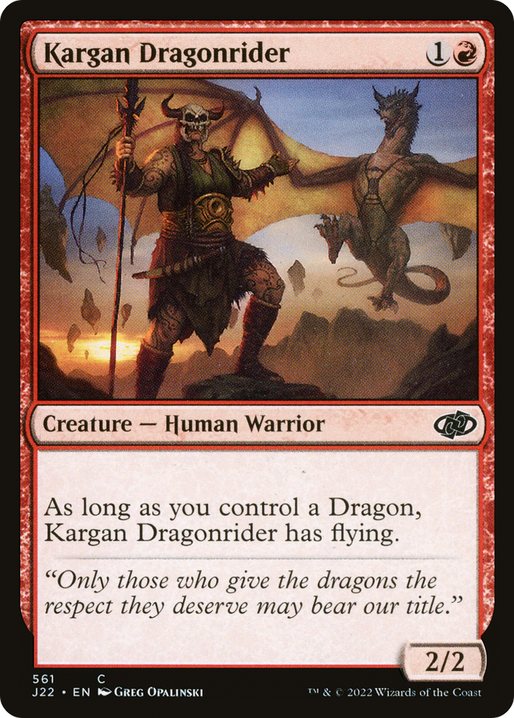 Kargan Dragonrider (561) - Jumpstart 2022