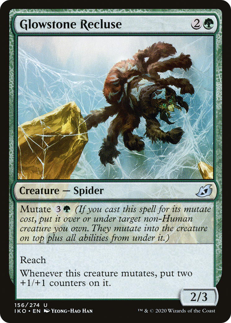 Glowstone Recluse (156) Foil - Ikoria: Lair of Behemoths