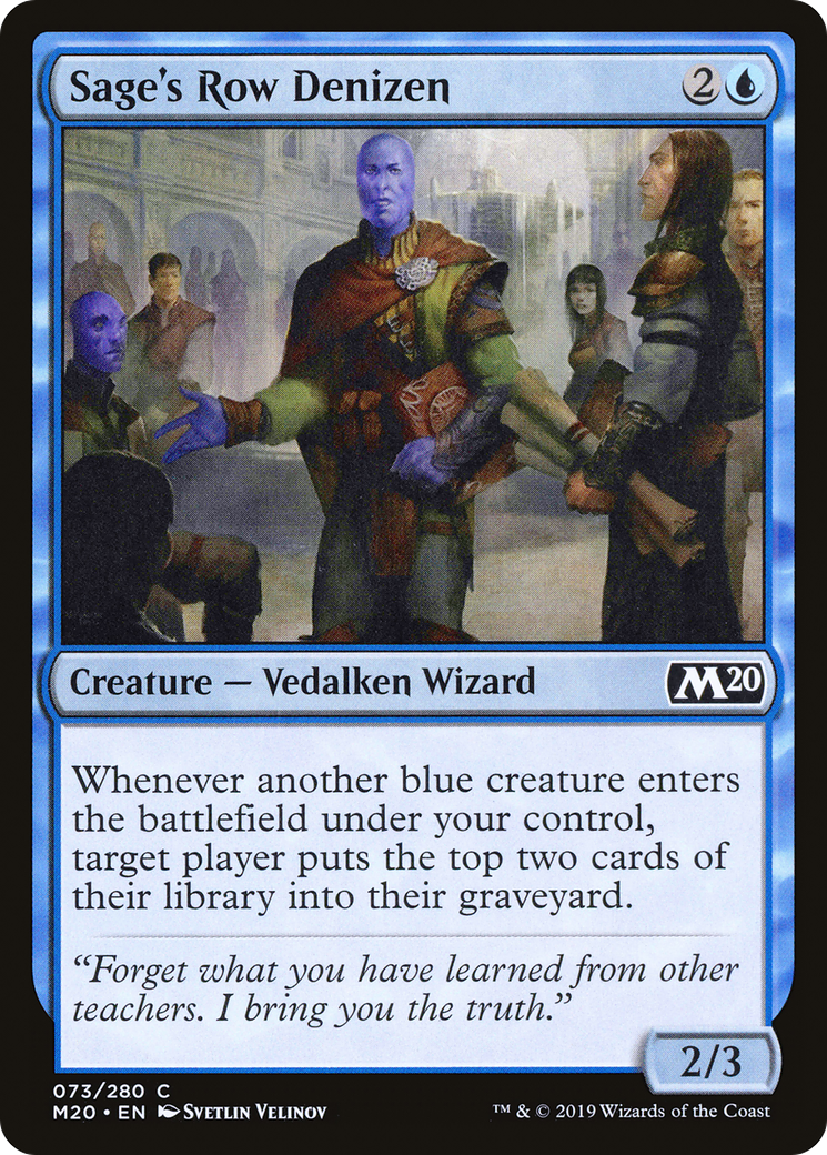 Sage's Row Denizen (073) Foil - Core Set 2020