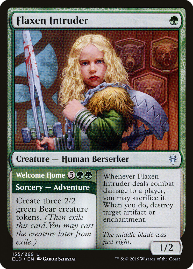 Flaxen Intruder // Welcome Home (155) - Throne of Eldraine