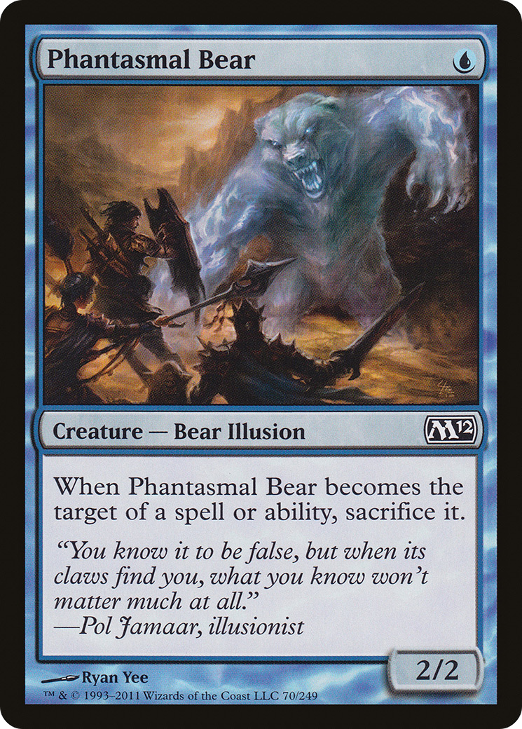 Phantasmal Bear (070) Foil - Magic 2012