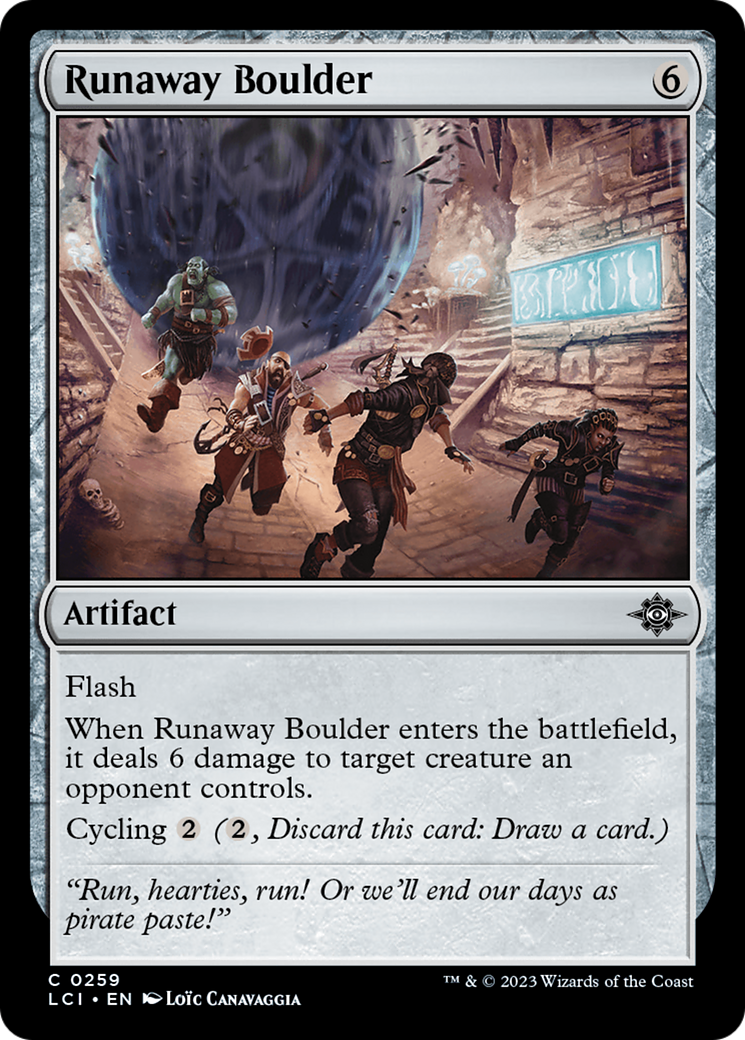 Runaway Boulder (259) Foil - The Lost Caverns of Ixalan